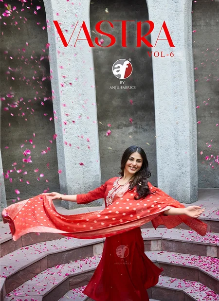 Vastra Vol 6 By Af Modal Silk Handwork Readymade Suits Wholesale Market In Surat